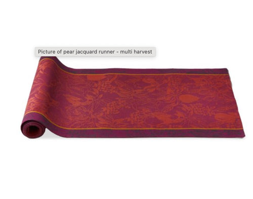 Pear Harvest Jacquard Table Runner