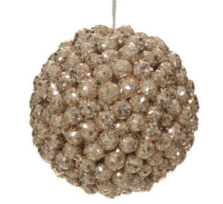 Gold Plastic Ball Ornaments