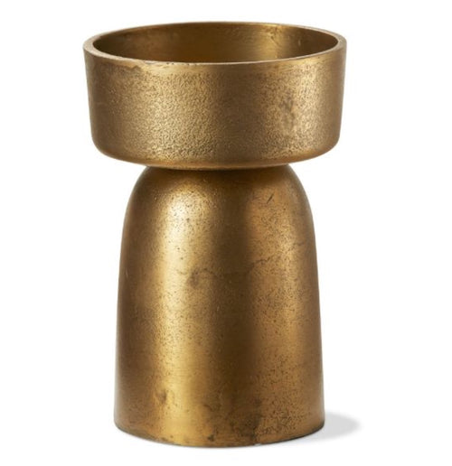 Knoll Gold Pillar Candle Holders