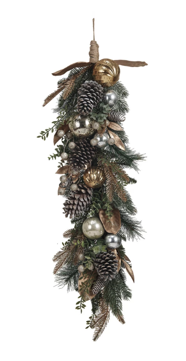 Gold Metal Jingle Bell Garland - 61"