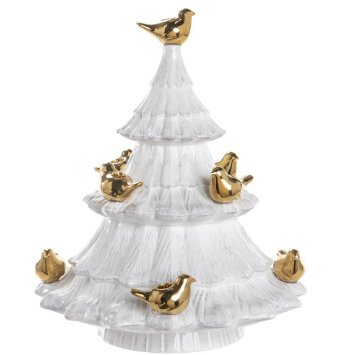 Christmas Tree w/ Birds 12.5"