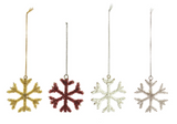 Beaded Hanging Snowflake - 4 styles