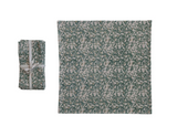 Square Cotton & Linen Napkins w/ Botanical Pattern