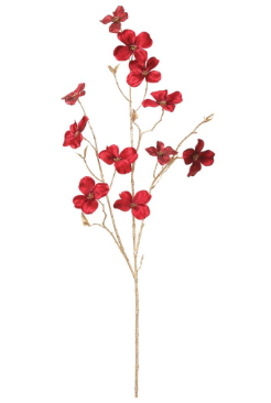 Velvet Dogwood Spray 40"