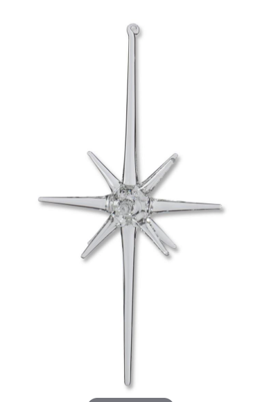 9" Glass Starburst Ornament