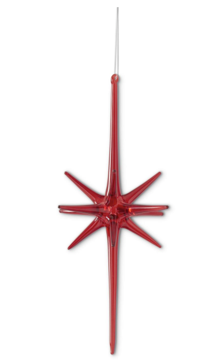 9" Glass Starburst Ornament