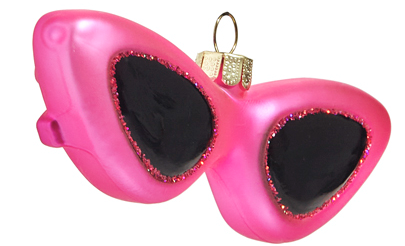 4.5" Retro Pink Sunglasses Ornament