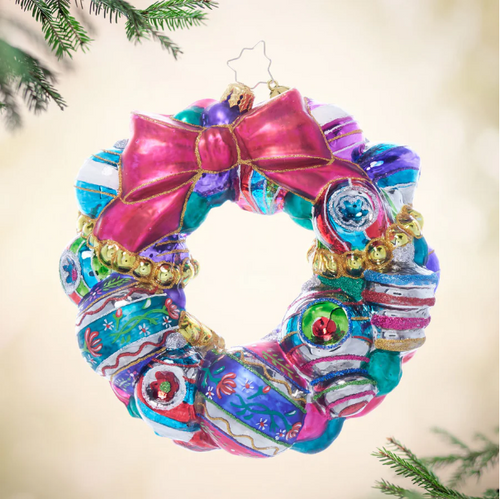 Vintage Holiday Wreath by Christopher Radko