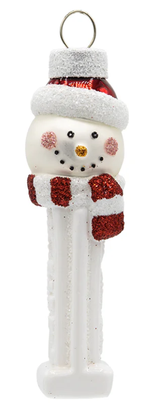 Snowman Mini PEZ Dispenser Ornament