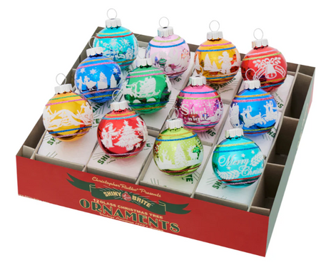 Shiny Brite - Holiday Splendor 13" Finial Stand w/Reflectors