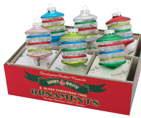 Shiny Brite - Holiday Splendor 13" Finial Stand w/Reflectors