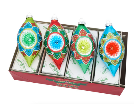 Shiny Brite - Holiday Splendor 1.75" Decorated Shapes