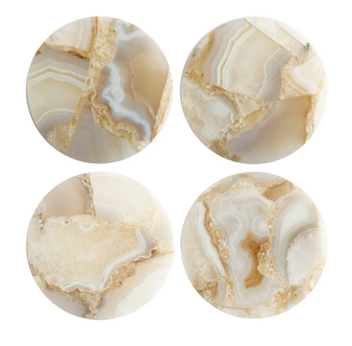 Agate Coasters - Set of 4