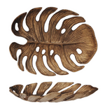 Decorative Monster Leaf Antique Gold Finish