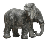 Decorative Elephant Distressed Gray