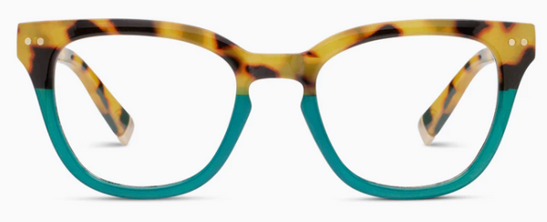 Faye Tokyo Tortoise/Teal Reading Glasses by Peepers