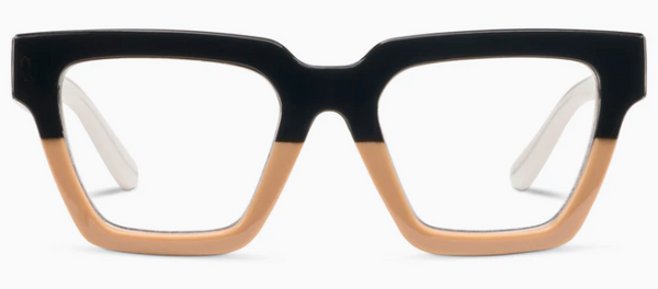 Take a Bow Black Tan Reading Glasses by Peepers