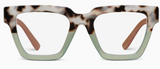 Take a Bow Chai Tortoise Green Reading Glasses by Peepers