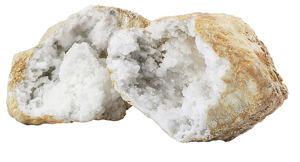 Quartz Split Geode - 2 pieces