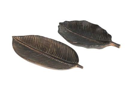 Wood Leaf Dishes - 2 Styles