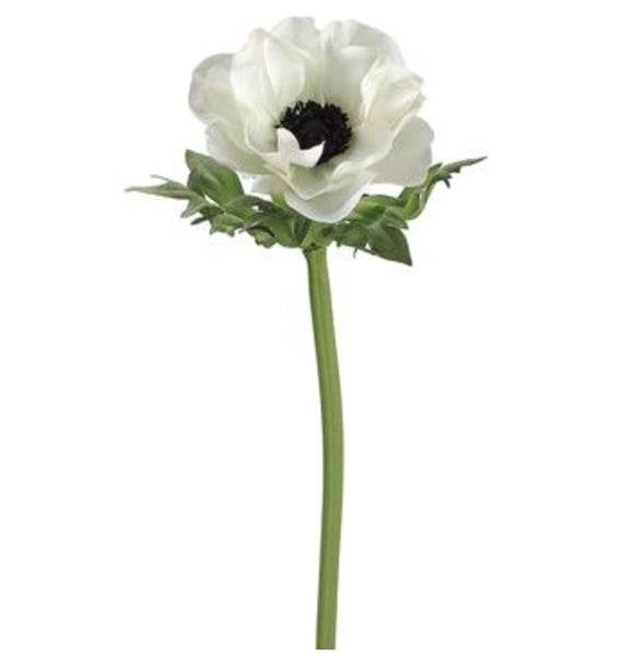 White Anemone Stem - 17"