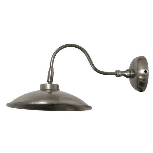 Dublin Wall Lamp, Antiqued Silver