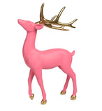 Pink Reindeer w/Gold Antlers