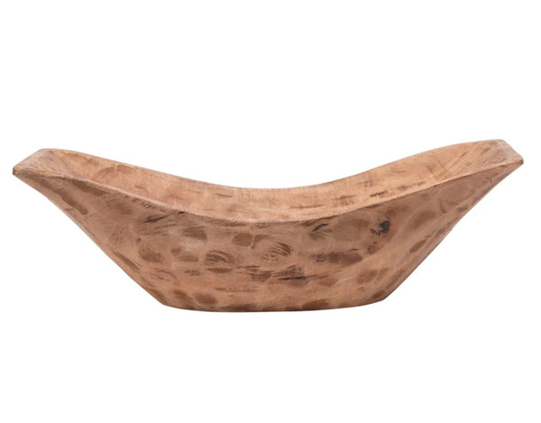 Mango Wood Oval Bowl