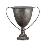 Silver Patina Footed Urn